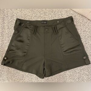 White House Black Market Dark Green Shorts